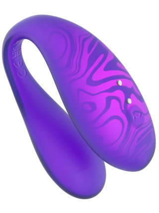 Парный вибромассажер TWIN+, Purple с управлением через приложение.