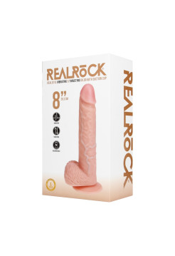 Фаллоимитатор с функцией вибрации и пенетрации - 8" / 20,5 cm - Flesh