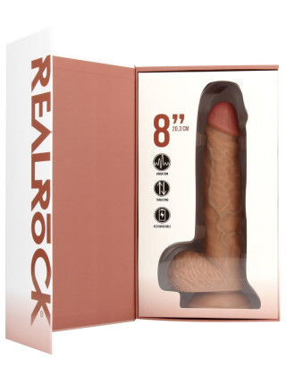 Фаллоимитатор с функцией вибрации и пенетрации - 8" / 20,5 cm - Flesh