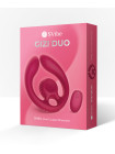 Парный вибромассажер SVibe Snail GIZI Duo, бордовый