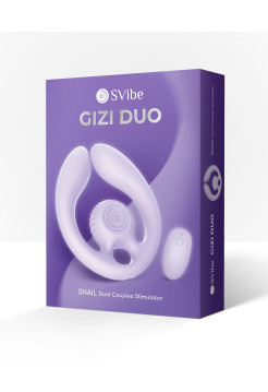 Парный вибромассажер SVibe Snail GIZI Duo, лиловый