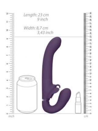 Вибромассажер Satu - Purple, Satu – это безремневой страпон