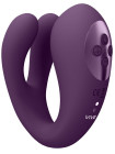 Вибромассажер Yoko тройного действие с функцией пульсации(фиолетовый)