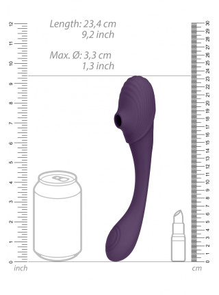 Вибромассажер двусторонний гибкий импульсно-волновой Mirai