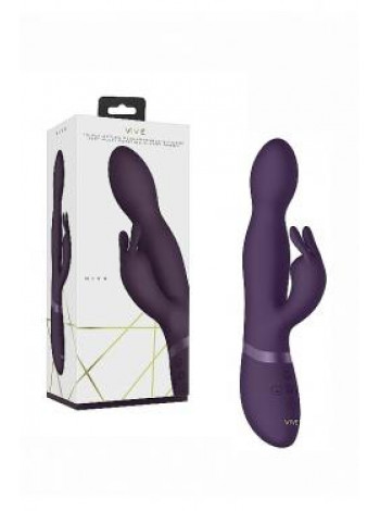 Вибромассажер-кролик Niva с ротацией 360 градусов и с функцией "мгновенный оргазм"