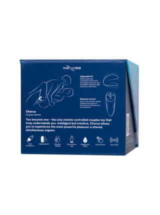ВИБРАТОР WE-VIBE CHORUS СИЛКОН, СИНИЙ, 11 СМ