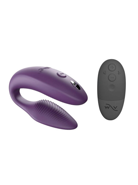 Вибромассажер для пар We-Vibe Sync NEW Purple приложение We-Connect, 10 режимов вибрации