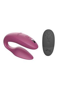 Вибромассажер для пар We-Vibe Sync NEW Pink приложение We-Connect, 10 режимов вибрации