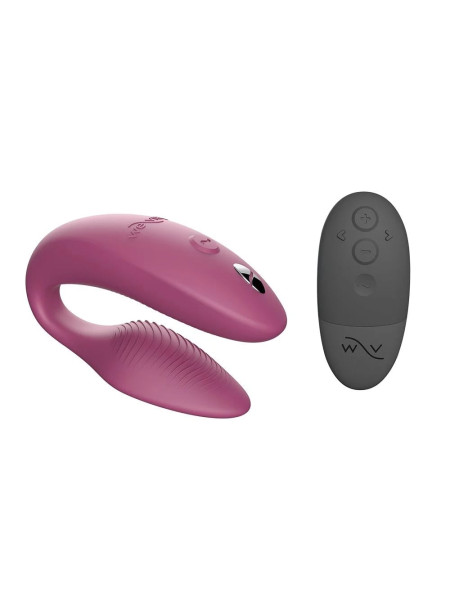 Вибромассажер для пар We-Vibe Sync NEW Pink приложение We-Connect, 10 режимов вибрации