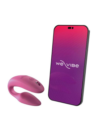 Вибромассажер для пар We-Vibe Sync NEW Pink приложение We-Connect, 10 режимов вибрации
