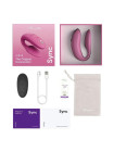 Вибромассажер для пар We-Vibe Sync NEW Pink приложение We-Connect, 10 режимов вибрации