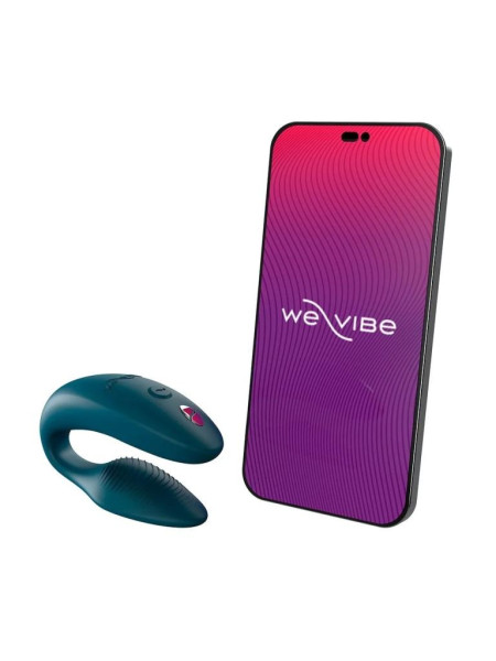 Вибромассажер для пар We-Vibe Sync NEW Velvet Green приложение We-Connect, 10 режимов вибрации