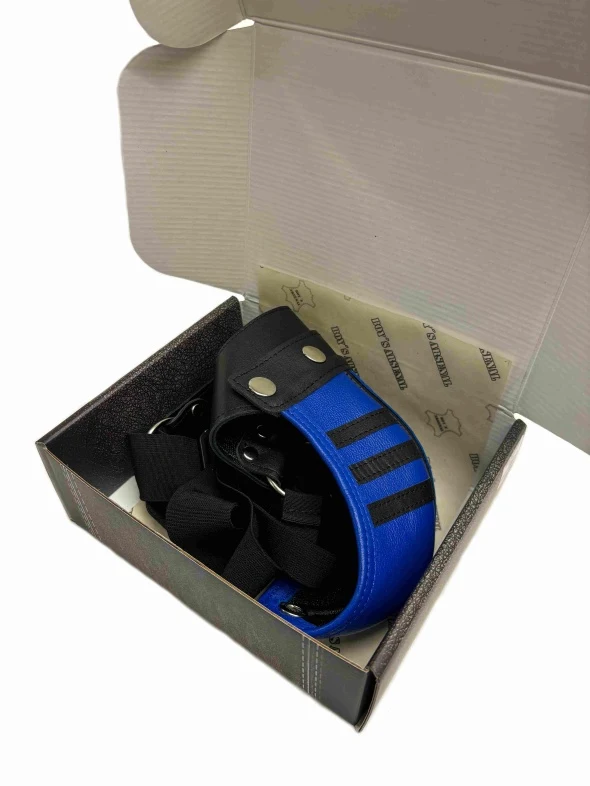 Трусы мужские Boy's Arsenal Blue 2 Stripes кожаные