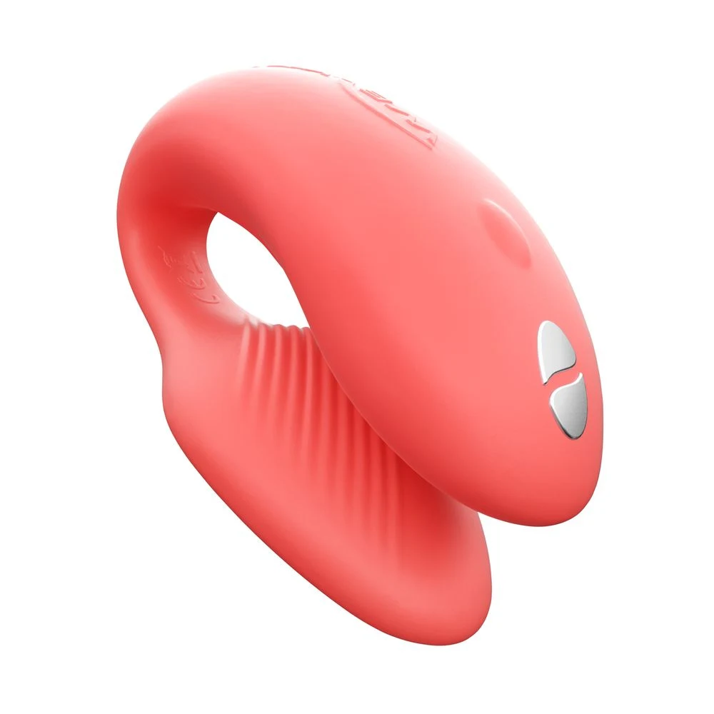 Вибратор We-Vibe Chorus для пар, коралловый, в комплекте батарейка для пульта
