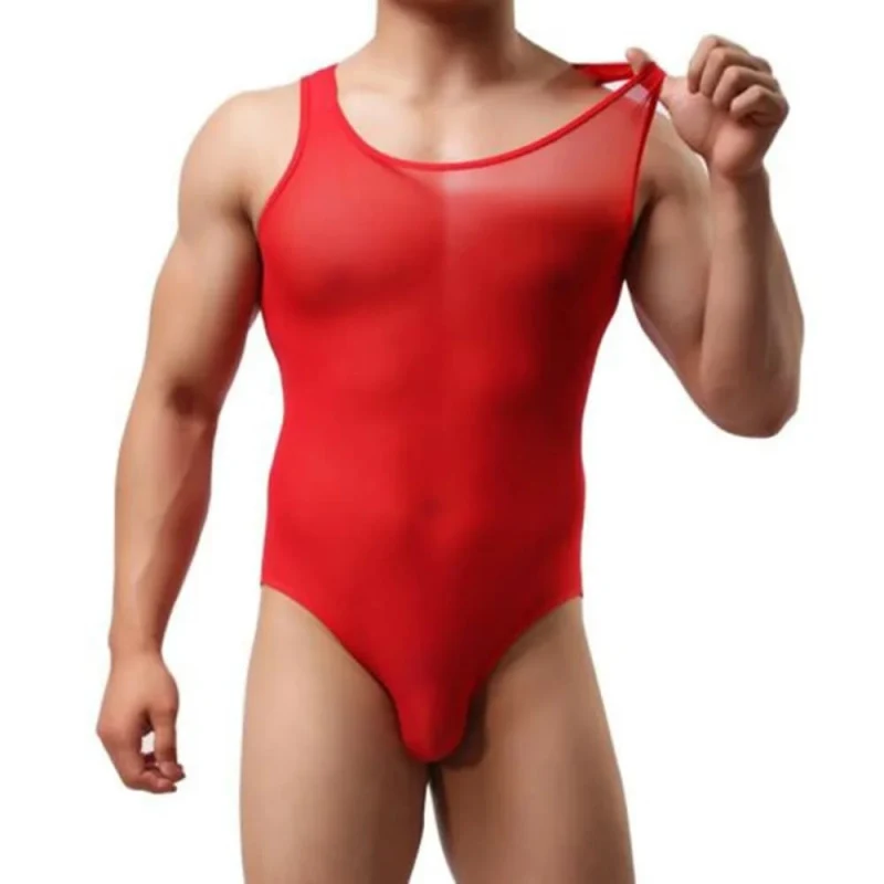 Боди мужское "Claret" красное (One size)