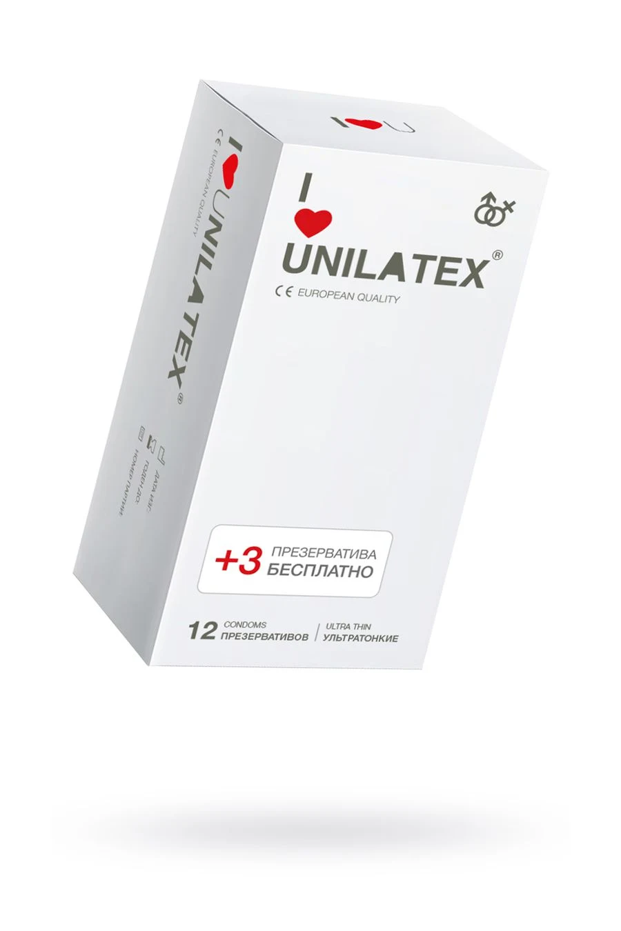 ПРЕЗЕРВАТИВЫ UNILATEX ULTRA THIN&quot ультратонкие, 12 шт., арт. 3015