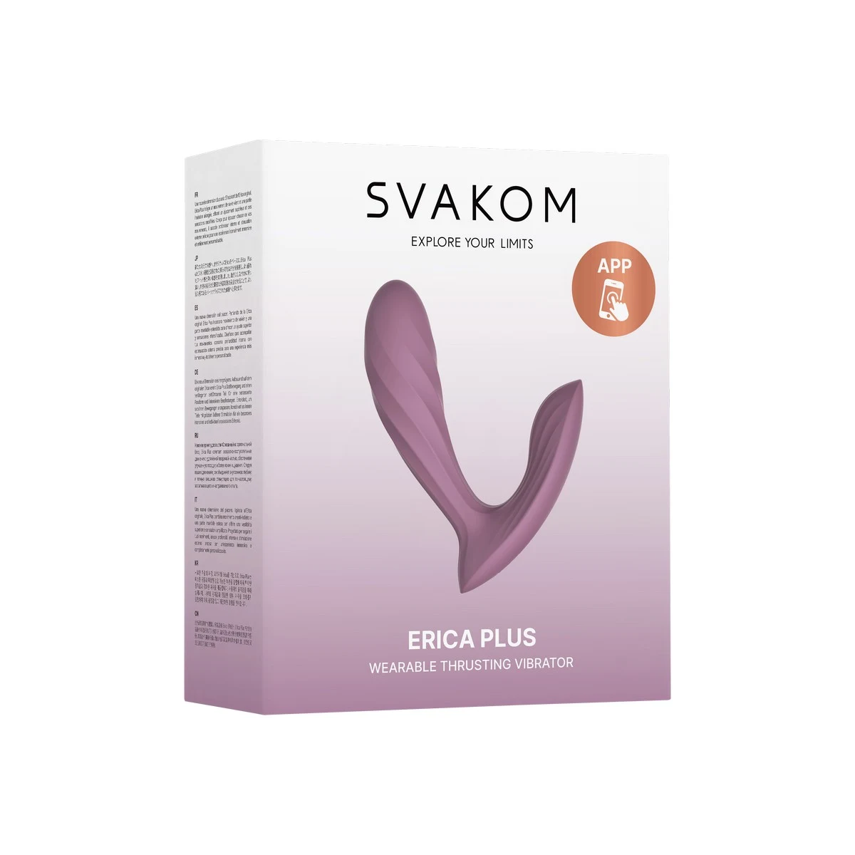 SA649A / Erica Plus Интерактивный вибромассажер c поступательными движениями, розовый