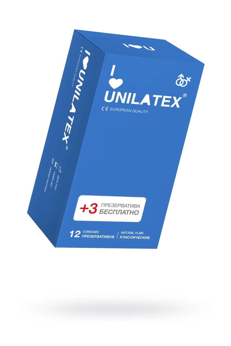Презервативы Unilatex Natural Plain 12 шт +3 шт в подарок 3013Un