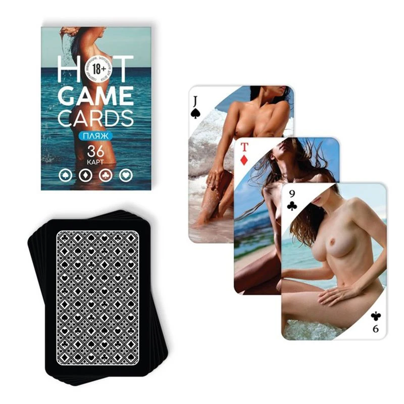 ИГРАЛЬНЫЕ КАРТЫ HOT GAME CARDS ПЛЯЖ, 36 карт, 18+, артикул 7354585