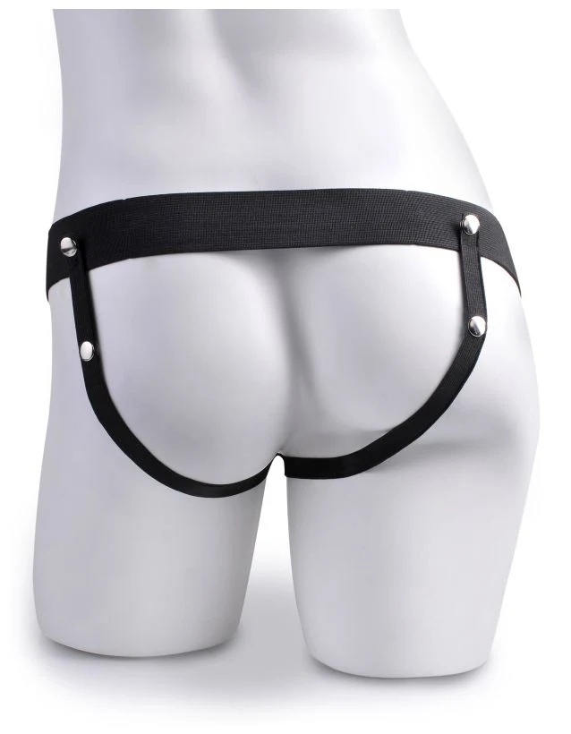 Перезаряжаемый универсальный вибрострапон с пультом ДУ 7 Hollow Rechargeable Strap-On Remote Tan
