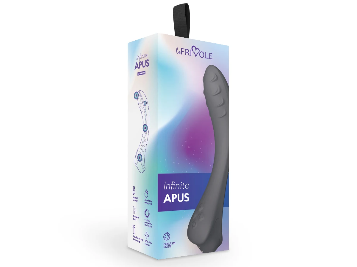 Вибратор точки G  Apus, цвет графитовый (INFINITE) (One Size)