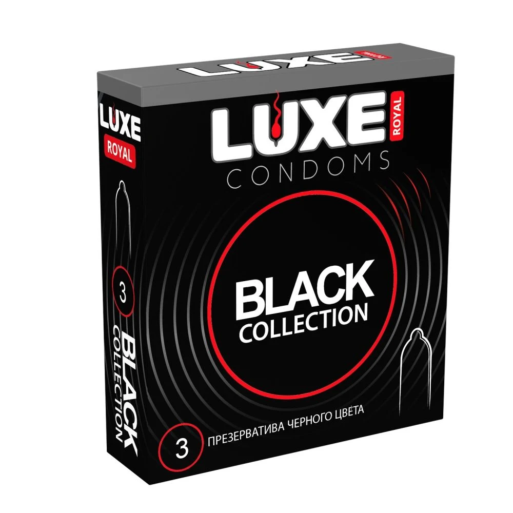 ПРЕЗЕРВАТИВЫ LUXE ROYAL BLACK COLLECTION 3 штуки