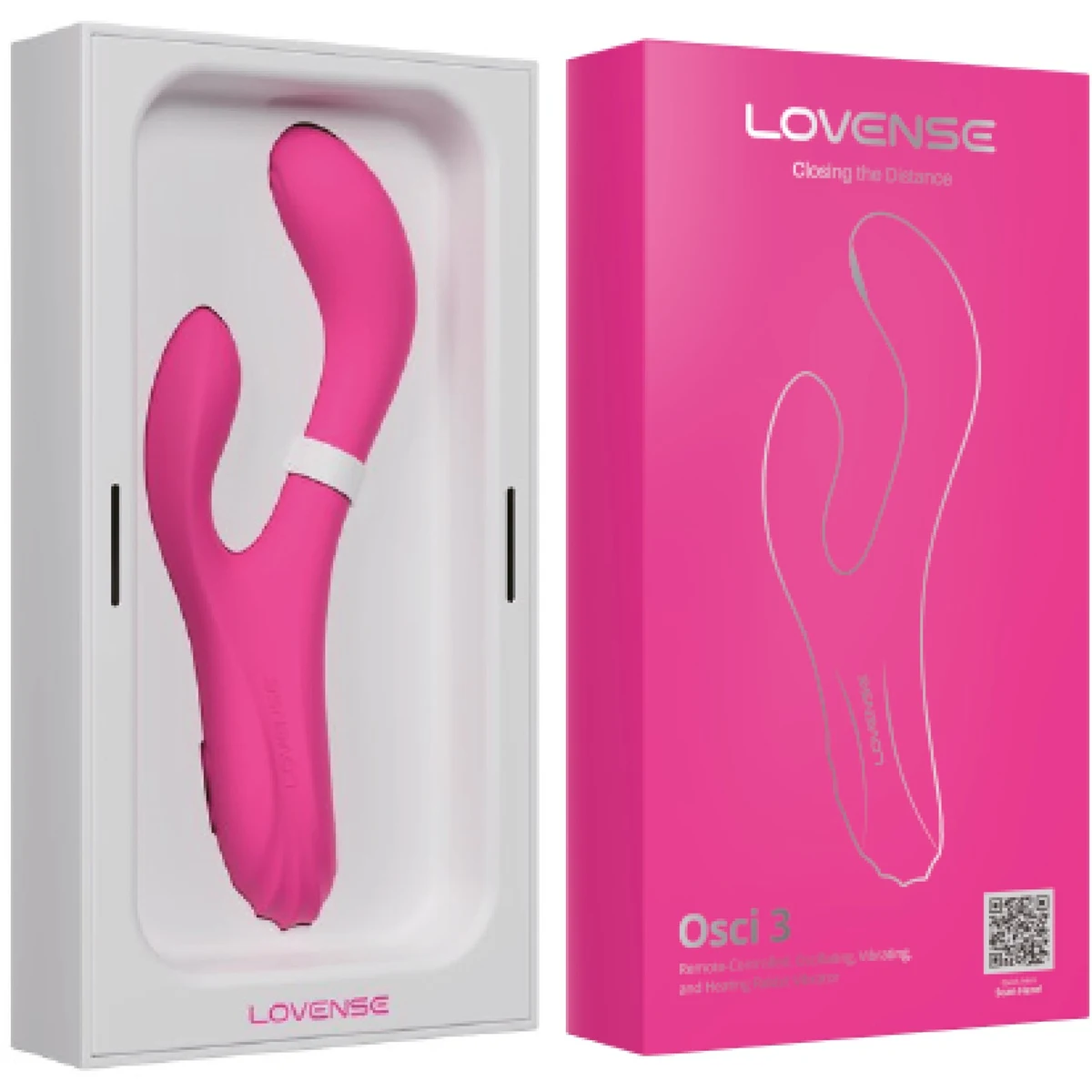 Вибратор-кролик LOVENSE Osci 3, розовый