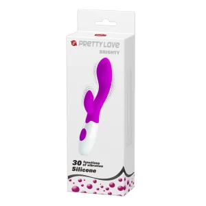 PRETTY LOVE BRIGHTY SILENT FUXIA СИЛИКОНОВЫЙ ВИБРАТОР 30 ФУНКЦИЙ
