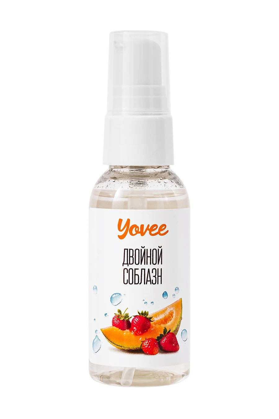 721008 Съедобная гель-смазка Yovee «Двойной соблазн» с Д-Пантенолом, со вкусом клубники и дыни, 50 мл