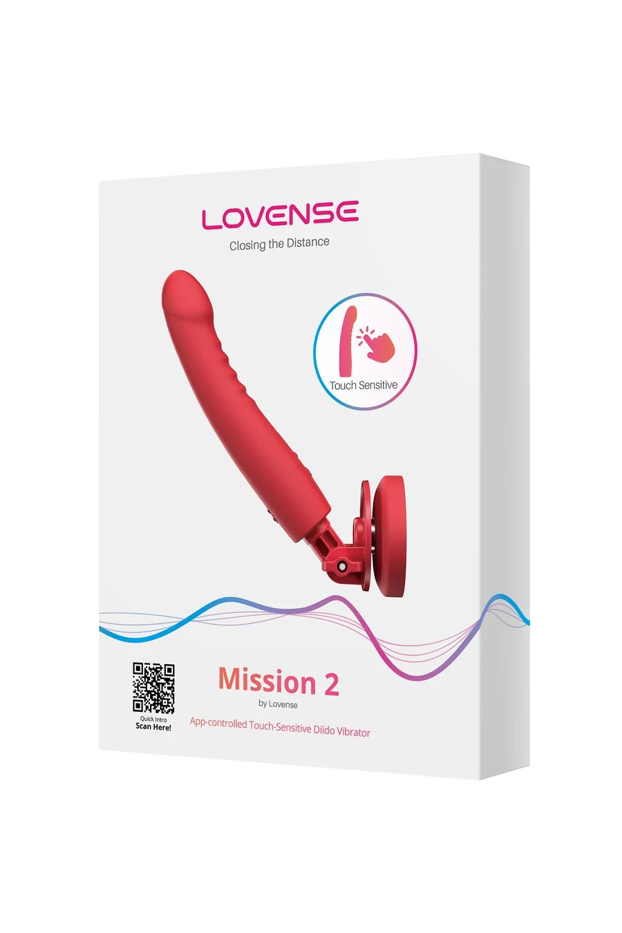 Вибратор LOVENSE Mission 2 с креплением, красный