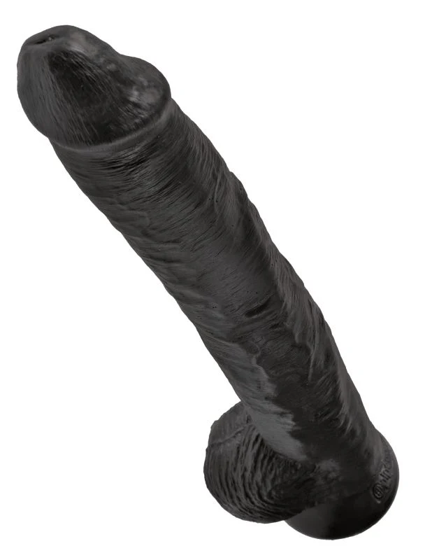 Фаллоимитатор-гигант черный King Cock 14 Cock with Balls