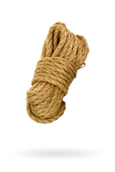 Джутовая веревка для шибари, на катушке (Натуральный), 20 м.