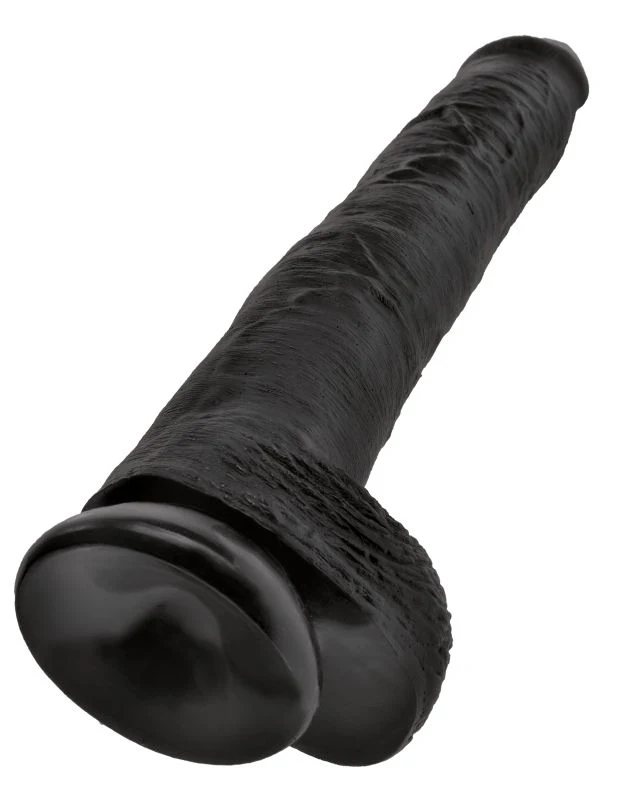 Фаллоимитатор-гигант черный King Cock 14 Cock with Balls