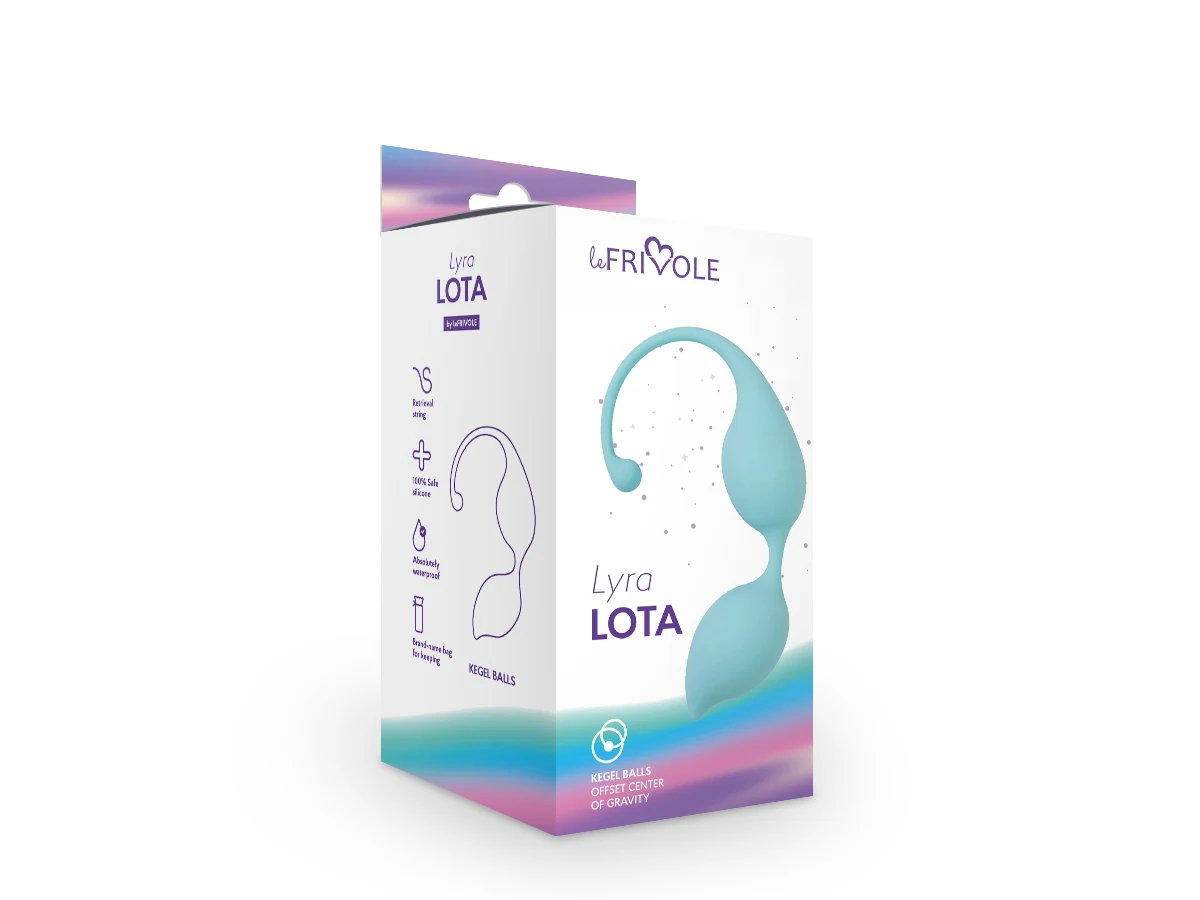 Вагинальные шарики Lota, цвет аквамарин  (LYRA) (One Size)