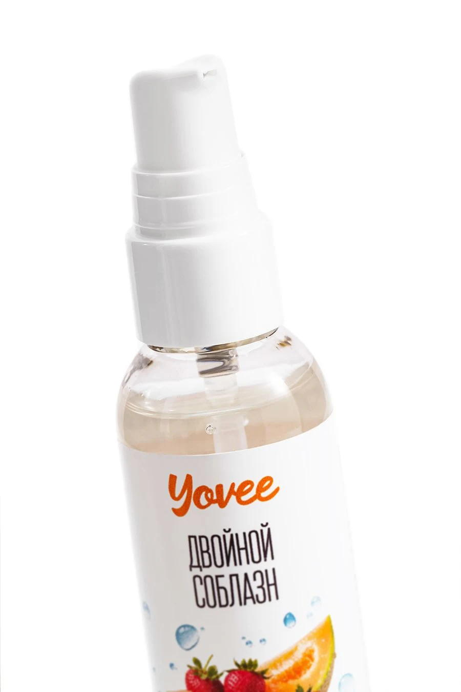 721008 Съедобная гель-смазка Yovee «Двойной соблазн» с Д-Пантенолом, со вкусом клубники и дыни, 50 мл