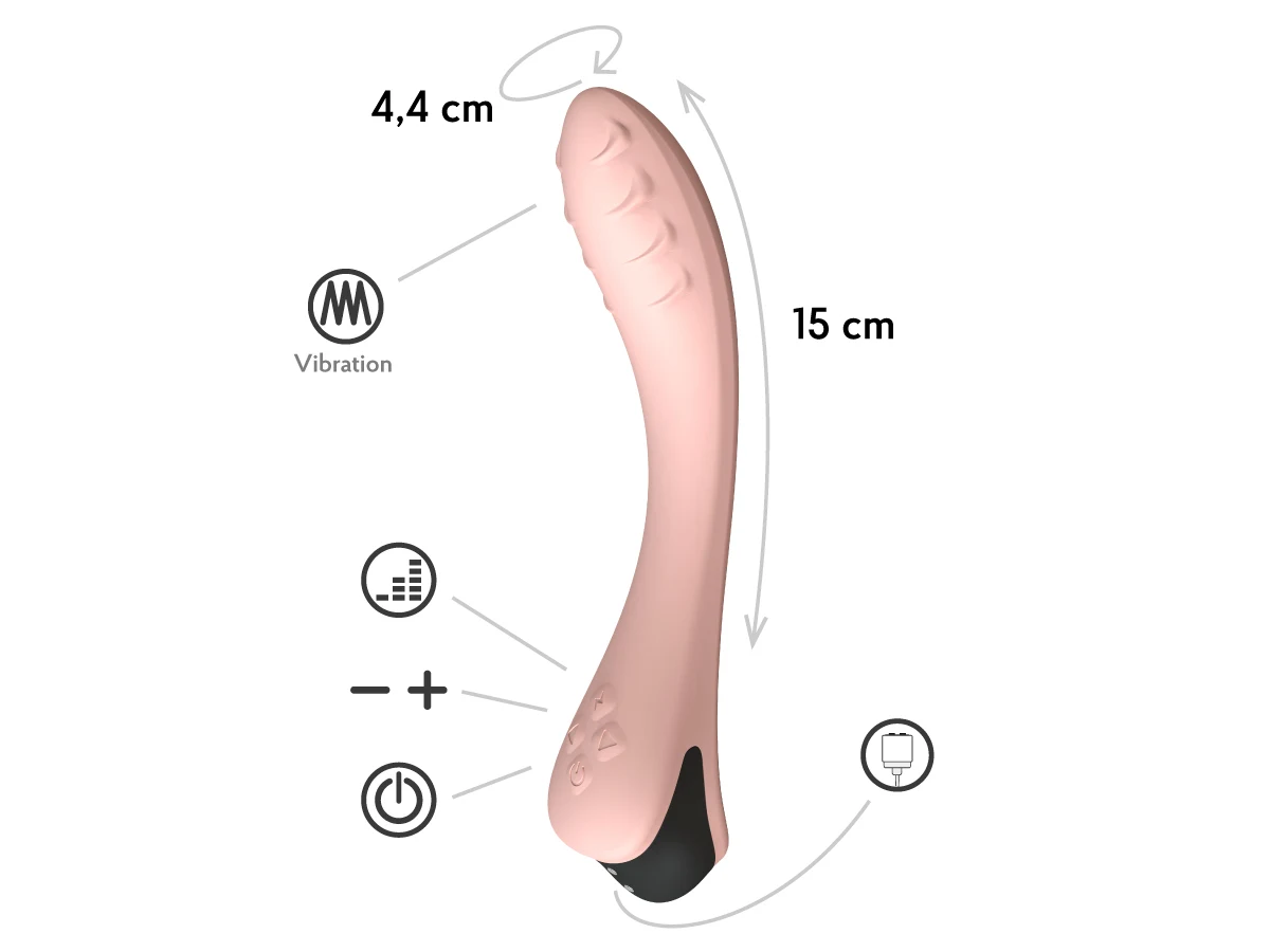 Вибратор точки G  Apus, цвет персиковый (INFINITE) (One Size)