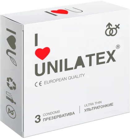 Презервативы Unilatex Ultrathin 3шт 3012Un