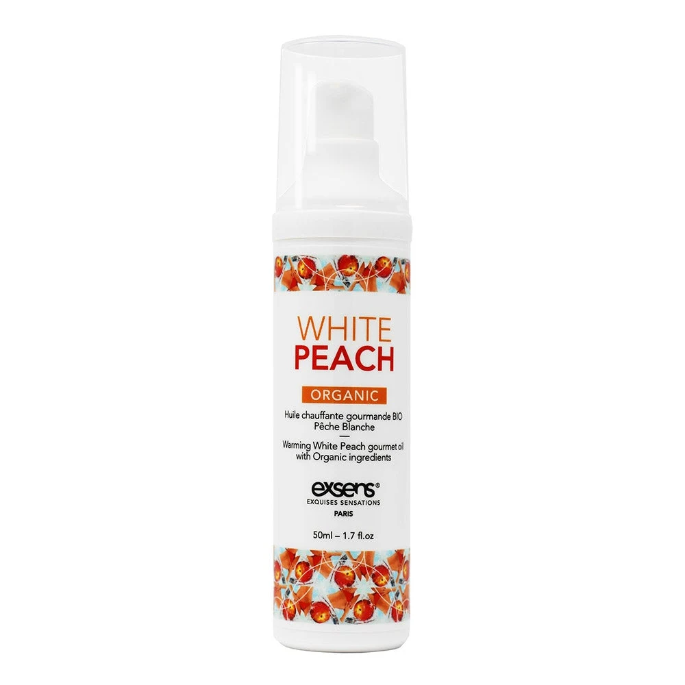 Разогревающее массажное масло Gourmet с органическими ингредиентами WHITE PEACH ORGANIC (Белый персик)