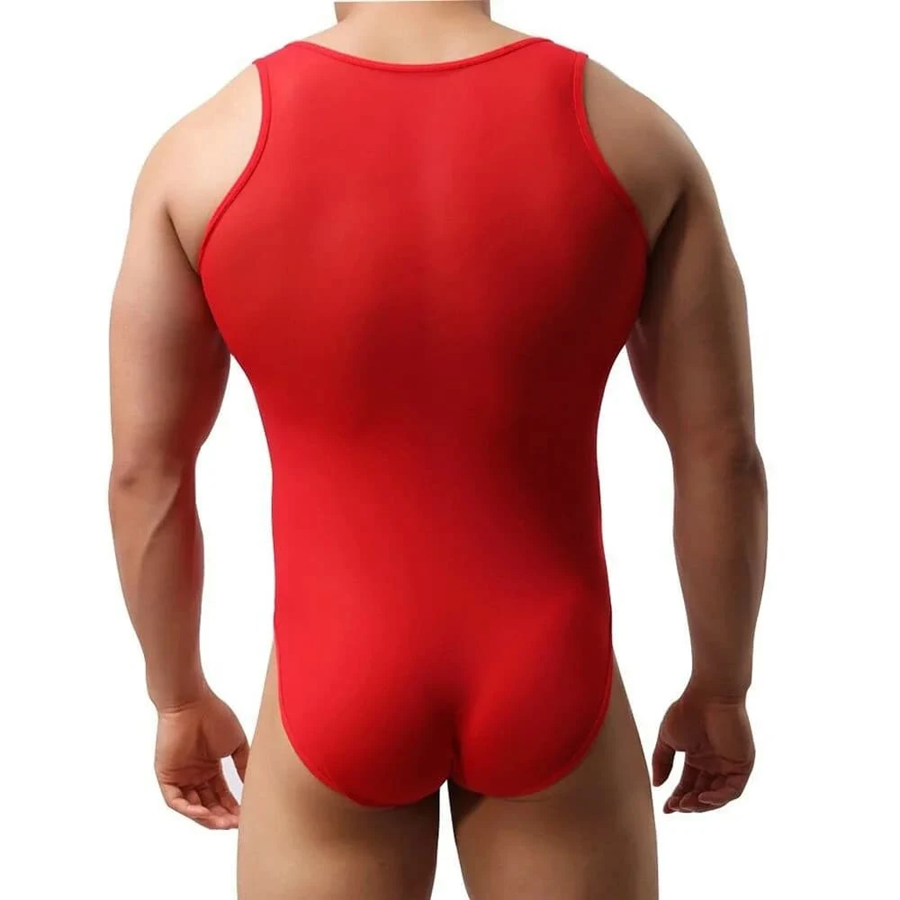 Боди мужское "Claret" красное (One size)