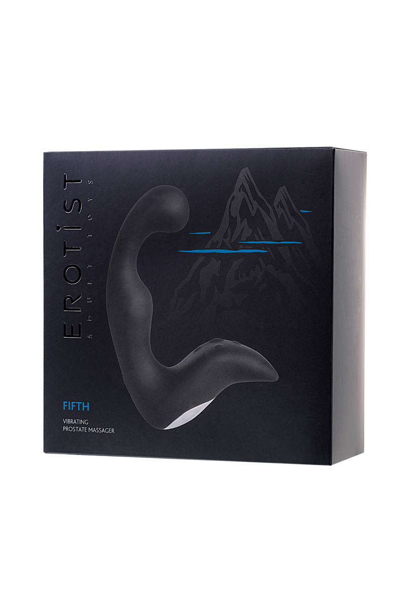 СТИМУЛЯТОР ПРОСТАТЫ EROTIST FIFTH, CИЛИКОН, ЧЕРНЫЙ, 14,1 СМ
