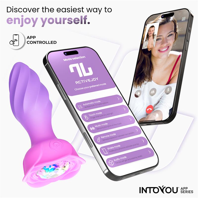 Интерактивная анальная вибропробка с вращением Moxy IntoYou, c вибрацией, длина 11.50 см, диаметр 3.50 см