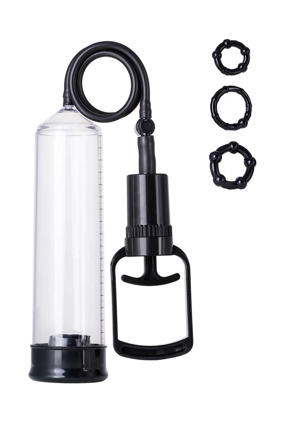 Помпа для пениса TOYFA A-Toys, PVC, Чёрный, 23,5 см