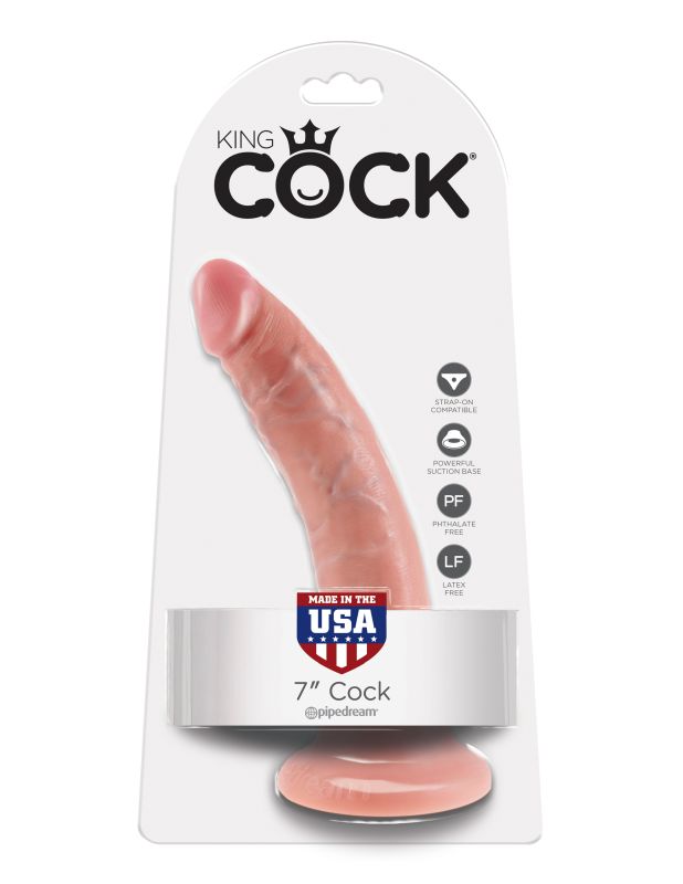 Фаллоимитатор на присоске King Cock 7 Pipedream, длина 17.80см, диаметр 3.80см