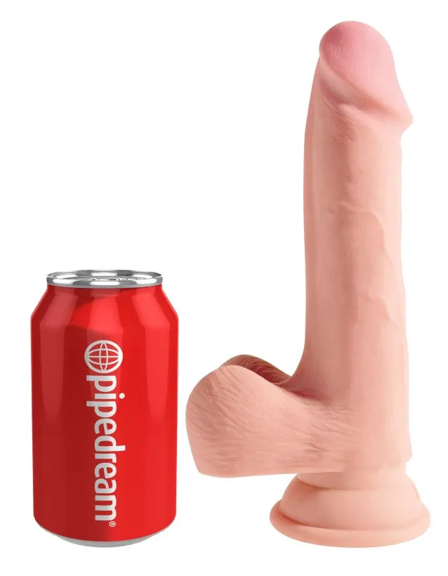 Фаллоимитатор на присоске King Cock Plus 7.5 Triple Density Cock with Balls Pipedream, длина 22.90см, диаметр 4.60см