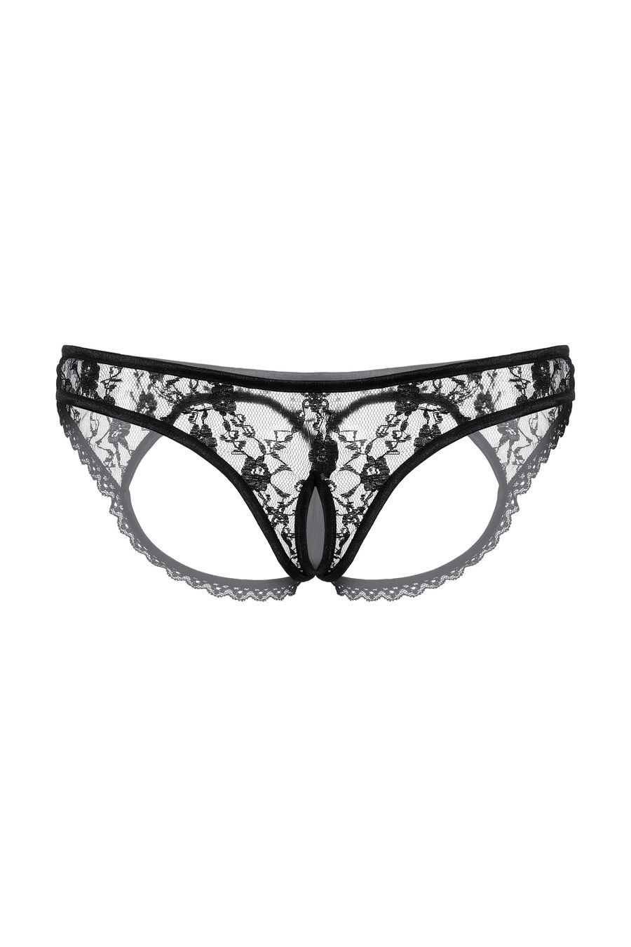 Трусики с открытыми ягодицами и вырезом SoftLine Collection, черный, M\L