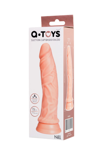 РЕАЛИСТИЧНЫЙ ФАЛЛОИМИТАТОР TOYFA A-TOYS NILL, TPE, ТЕЛЕСНЫЙ, 19 СМ