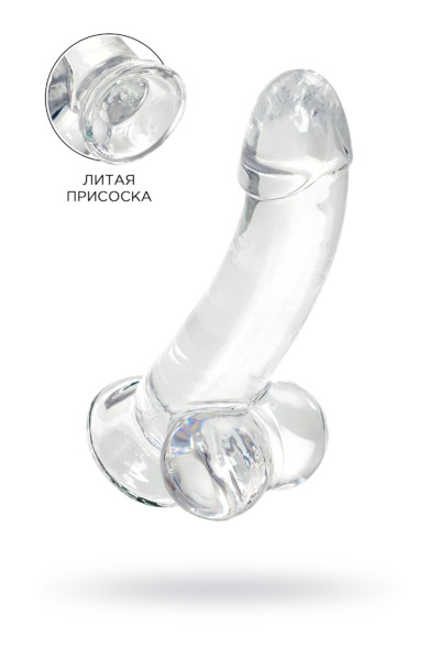 РЕАЛИСТИЧНЫЙ ФАЛЛОИМИТАТОР A-TOYS BY TOYFA CRYST, TPE, ПРОЗРАЧНЫЙ, 15 СМ