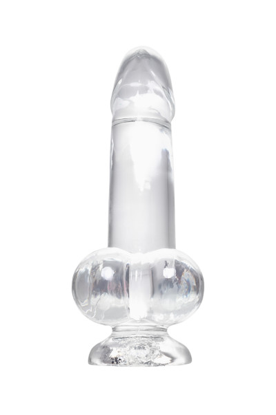 РЕАЛИСТИЧНЫЙ ФАЛЛОИМИТАТОР A-TOYS BY TOYFA CRYST, TPE, ПРОЗРАЧНЫЙ, 15 СМ