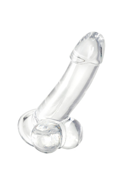 РЕАЛИСТИЧНЫЙ ФАЛЛОИМИТАТОР A-TOYS BY TOYFA CRYST, TPE, ПРОЗРАЧНЫЙ, 15 СМ