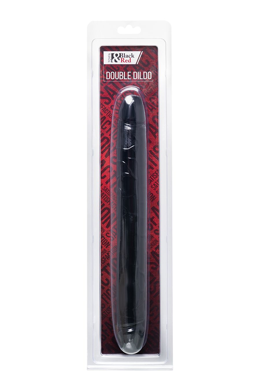 Двусторонний фаллоимитатор Black&amp;Red by TOYFA, ПВХ, чёрный, 31 см